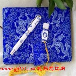 中國(guó)青花瓷商務(wù)套裝定制,國(guó)粹青花