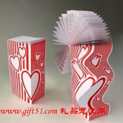 創(chuàng)意矩形真愛(ài)別扭便簽紙磚 便簽本定做