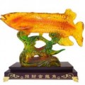 琉璃工藝品旺財(cái)擺件 招財(cái)金龍魚(yú)