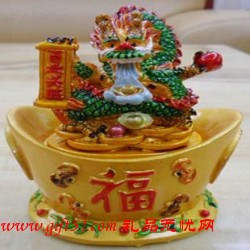 樹脂龍年工藝品,招財進(jìn)寶鎮(zhèn)災(zāi)避邪